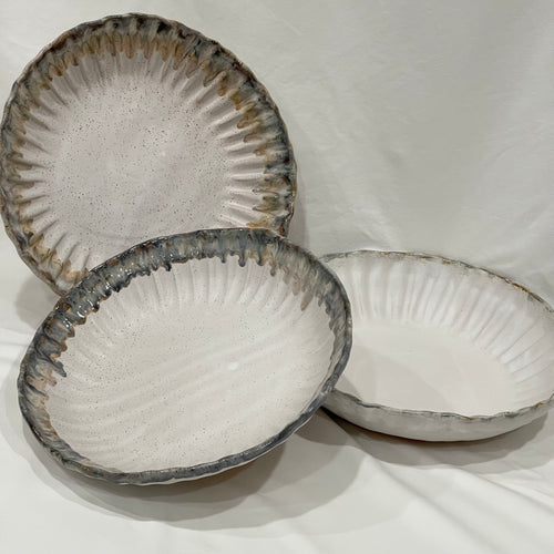 Crimped Serving Bowl