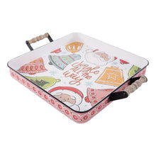 Load image into Gallery viewer, Jingle All the Way Santa Enamel Tray