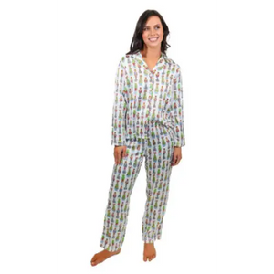 Festive Nutcracker Satin Pajama Set