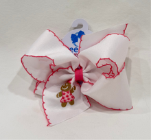 Load image into Gallery viewer, Gingerbread with Pink Moonstitch Bow