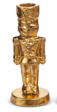 Load image into Gallery viewer, Gold Nutcracker Candlestick