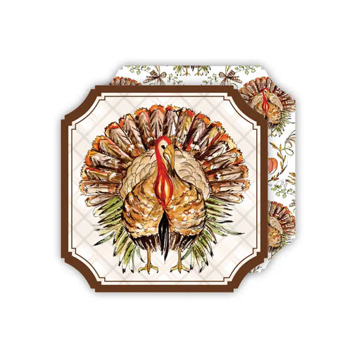 Standing Turkey Ticket Coaster- 20 Ct