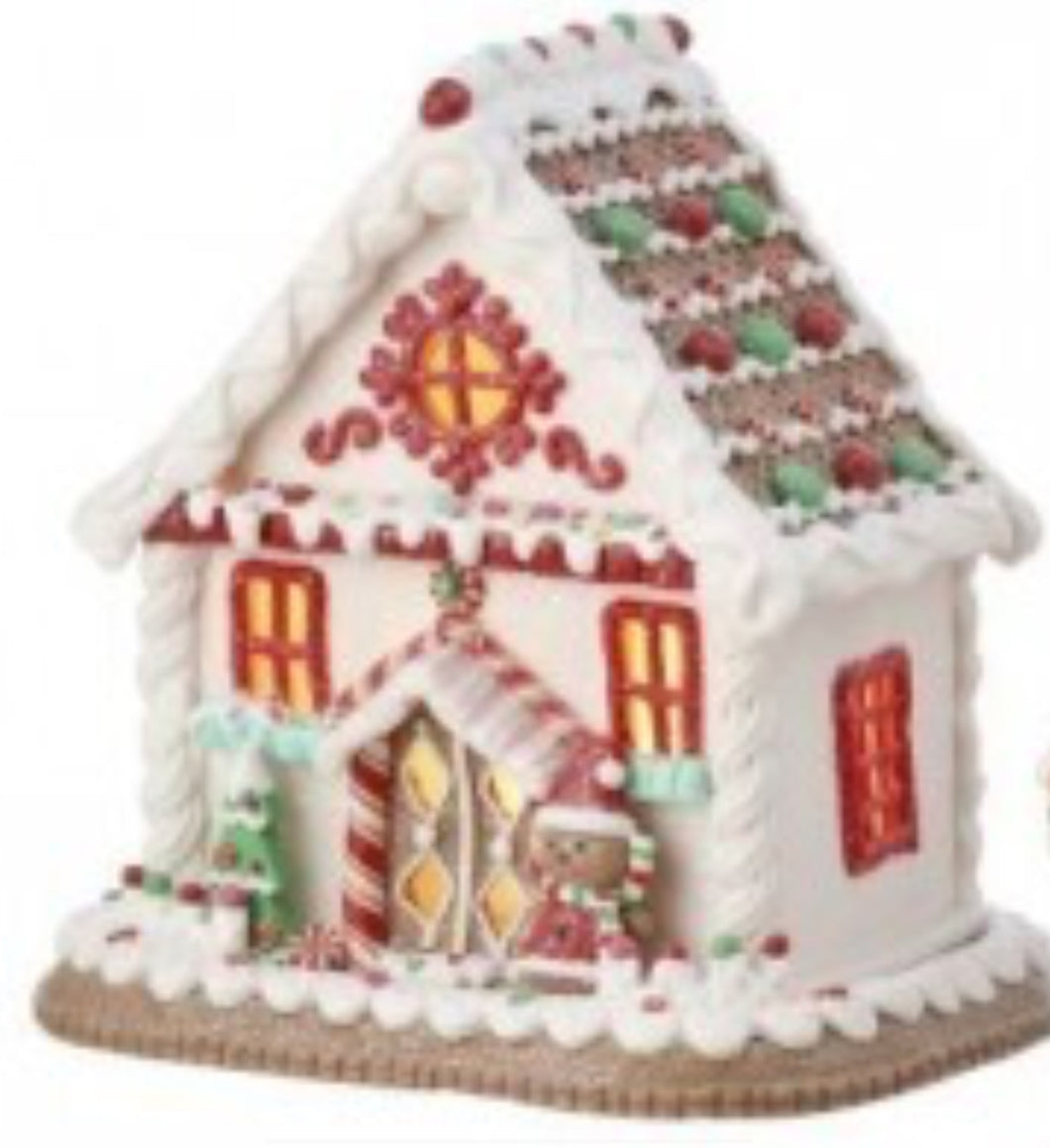 Led Candycane Lane House 8.5’’ White