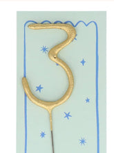 Load image into Gallery viewer, Gold Sparkler Candle