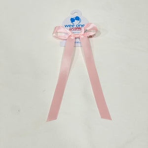 Tiny Satin Bow with tails