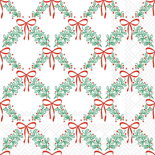 Madeleine Christmas Cocktail Napkin 20 ct