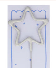 Load image into Gallery viewer, Silver Sparkler Candle