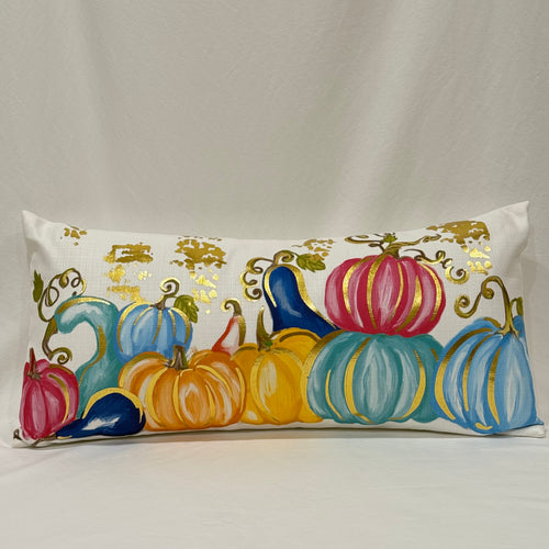 Gold Fall Colorful Lumbar Pillow