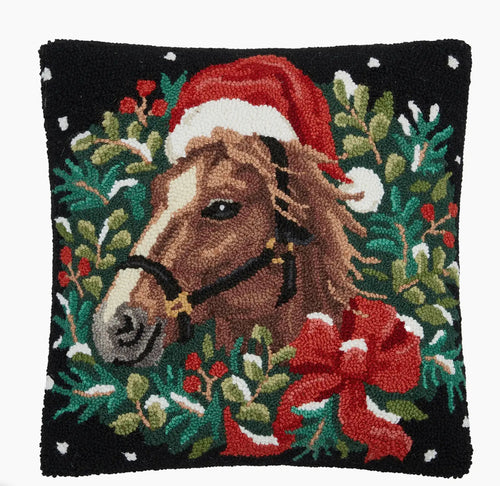 Holiday Horse Pillow