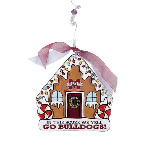 In This House We Yell Go Bulldogs - Flat Ornament