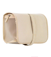 Load image into Gallery viewer, Pinstripe Travel Cosmetic Case