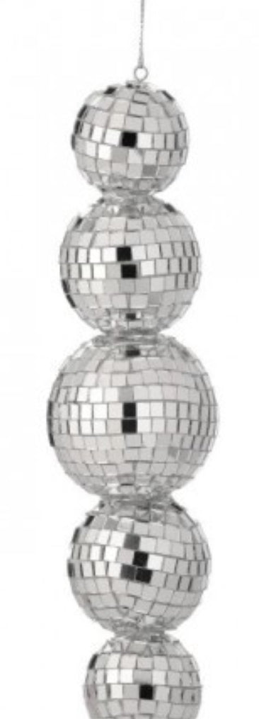 Multi Mirror Ball Ornament 9’’
