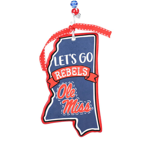 Let’s Go Ole Miss - Flat Ornament
