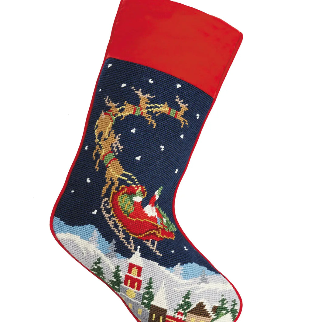 Santa and Reindeer Stocking