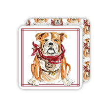 Load image into Gallery viewer, MSU Bulldogs Hand-painted Square Coasters