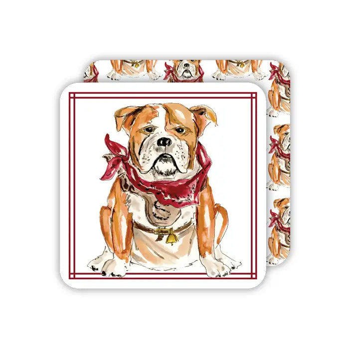 MSU Bulldogs Hand-painted Square Coasters