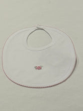 Load image into Gallery viewer, Bib w/ Flower Hand Embroidery