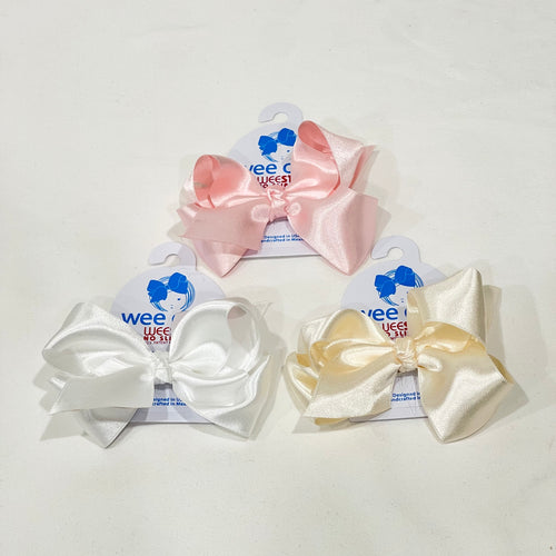 Small French Satin Basic Bow