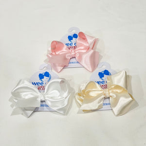 Small French Satin Basic Bow