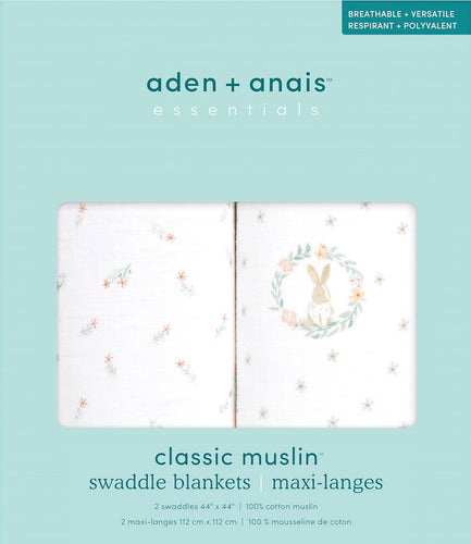 Classic Muslin 2 Swaddle Blankets
