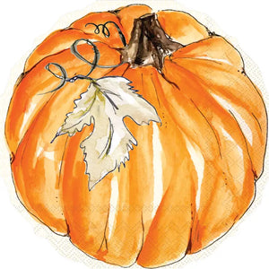 Chinoiserie Pumpkin Topiary Shaped Lunch Napkins