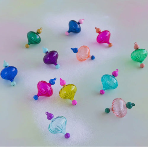 Multi Color Small Finial Ornaments