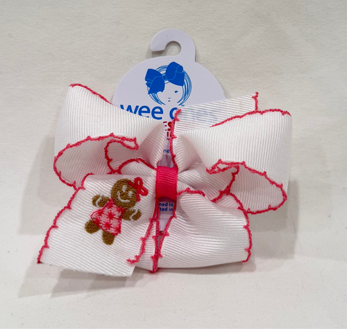 Gingerbread with Pink Moonstitch Bow