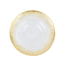 Load image into Gallery viewer, Rufolo Glass Gold Bowl