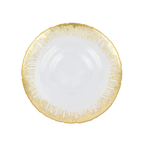 Rufolo Glass Gold Bowl