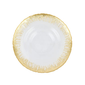 Rufolo Glass Gold Bowl