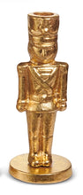 Load image into Gallery viewer, Gold Nutcracker Candlestick