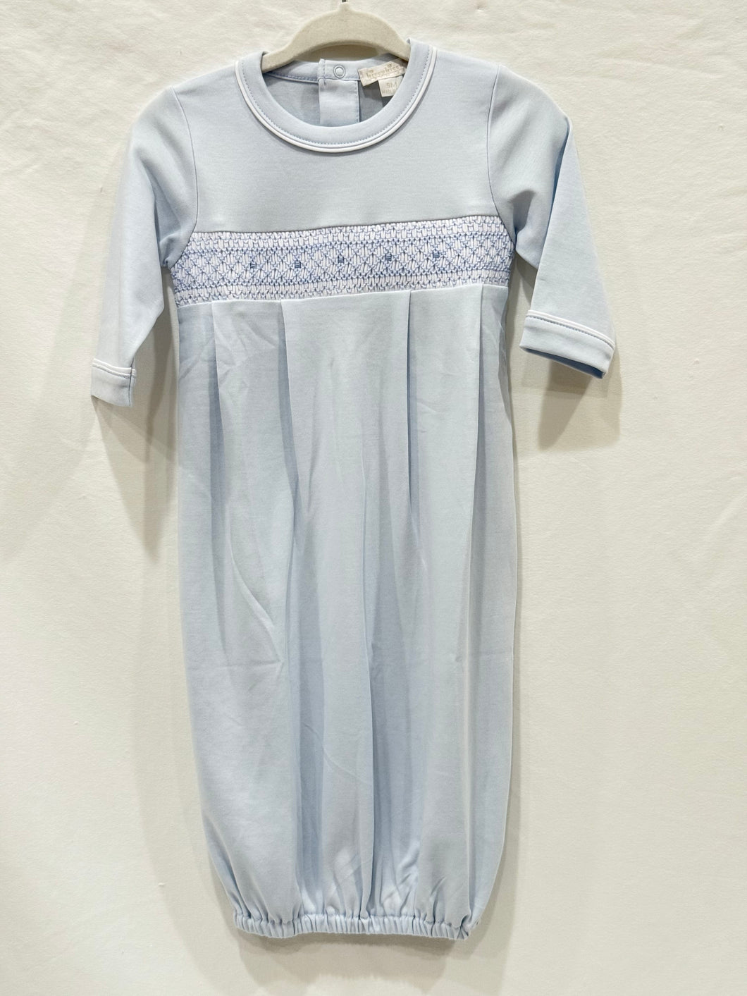 Blue sack w/smocking