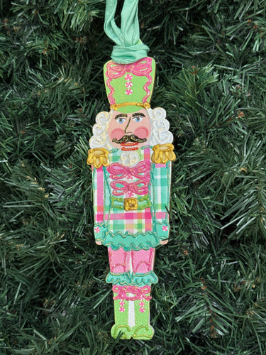 Nutcracker Pastel Wooden Ornament