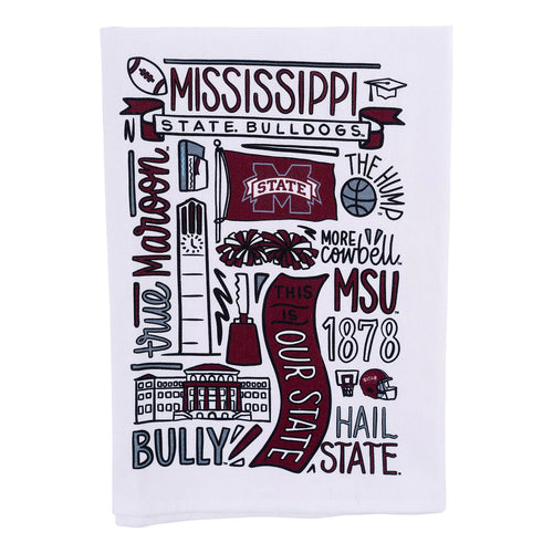 Miss State Collage Tea Towels