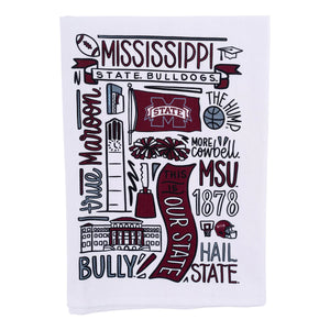 Miss State Collage Tea Towels