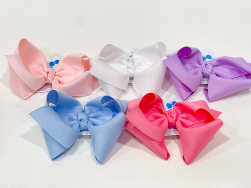 Wide King Grosgrain Basic Bow