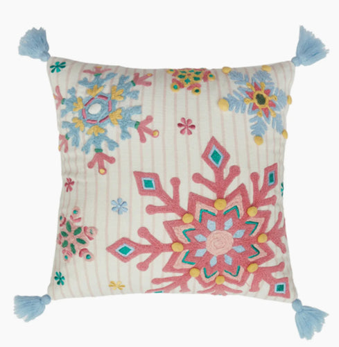 Holiday Brights Snowflake Pillow