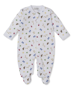 Cowboy Pattern Footie with Zipper