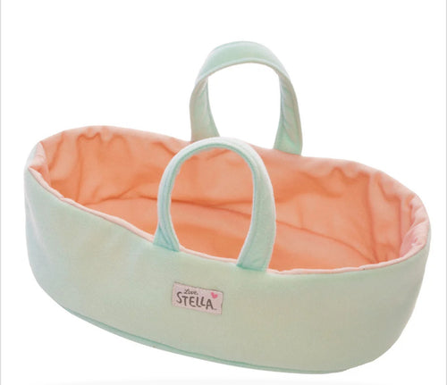 Love, Stella first doll peach bassinet