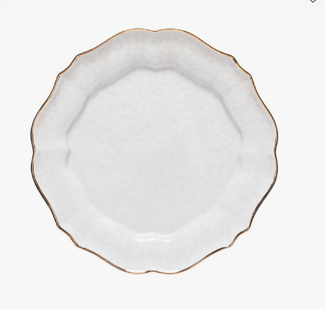 Impressions White w/ Gold Trim