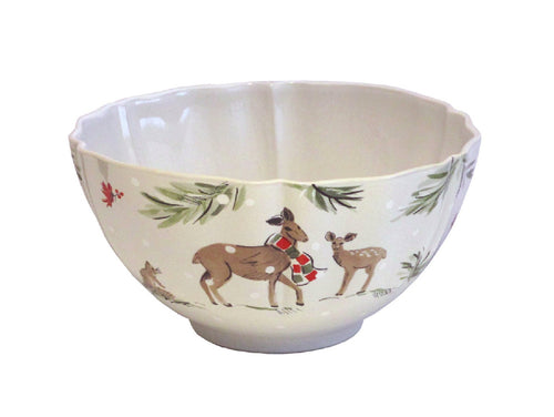 Deer Friends Serving Bowl 10