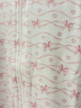 Load image into Gallery viewer, Baby Pink Bow PJ Footie