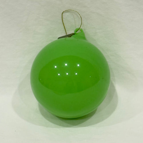 5’’ Green Opaque Blown Glass Ornament