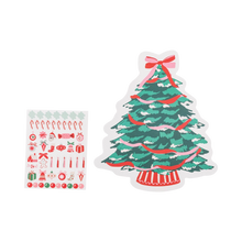 Load image into Gallery viewer, Christmas Tree Placemat with Stickers