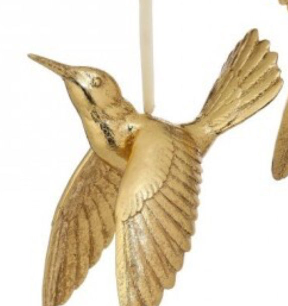 Resin Hummingbird Ornament Down 7.5’’