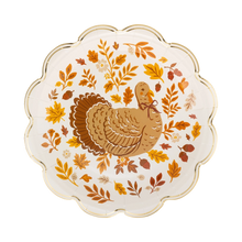 Load image into Gallery viewer, Turkey Foliage Paper Plates