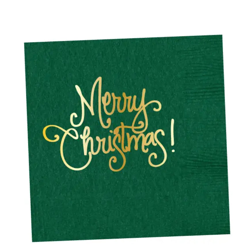 Merry Christmas Napkins 25 count