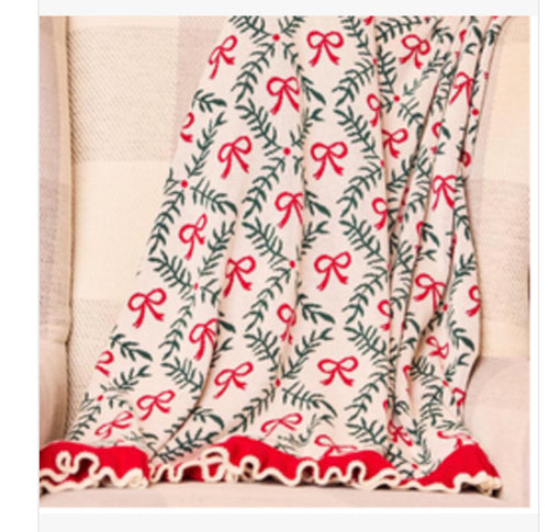 Holiday Trellis Blanket
