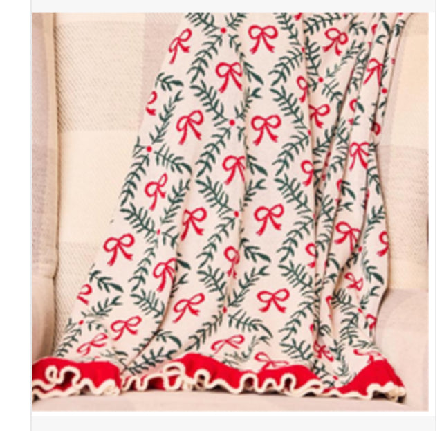 Holiday Trellis Blanket