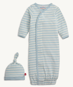 Blue Stripe Gown + Hat